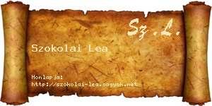 Szokolai Lea névjegykártya
